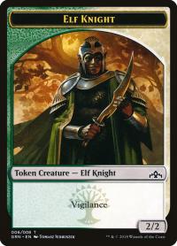 Token - Elf Knight, Magic The Gathering
