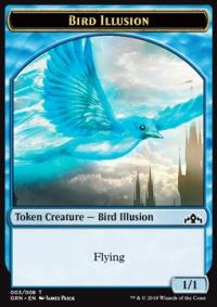 Token - Bird Illusion, Magic The Gathering