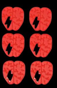 Netrunner LCG - żetony Brain Damage (6 szt)